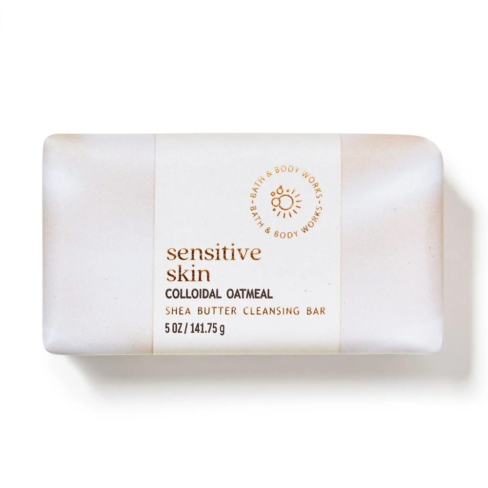 Bath & Body Works Sensitive Skin Colloidal Oatmeal Shea Butter Bar Soap 5oz NEW